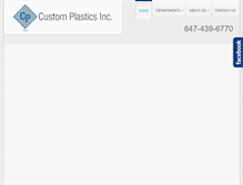 Tablet Screenshot of customplasticsinc.com